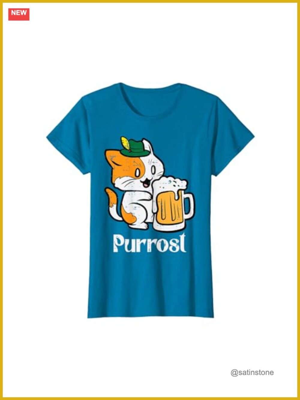 Oktoberfest Cat Purrost Prost German Kitty Kitten Women Men T-Shirt